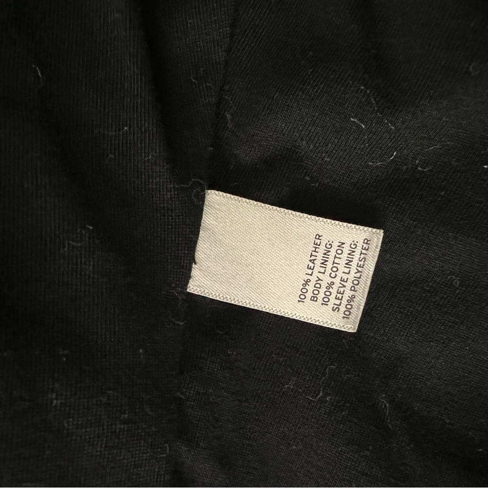 Hinge Black Leather Jacket - Picture 5 of 6
